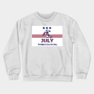 4th July celebration card Crewneck Sweatshirt